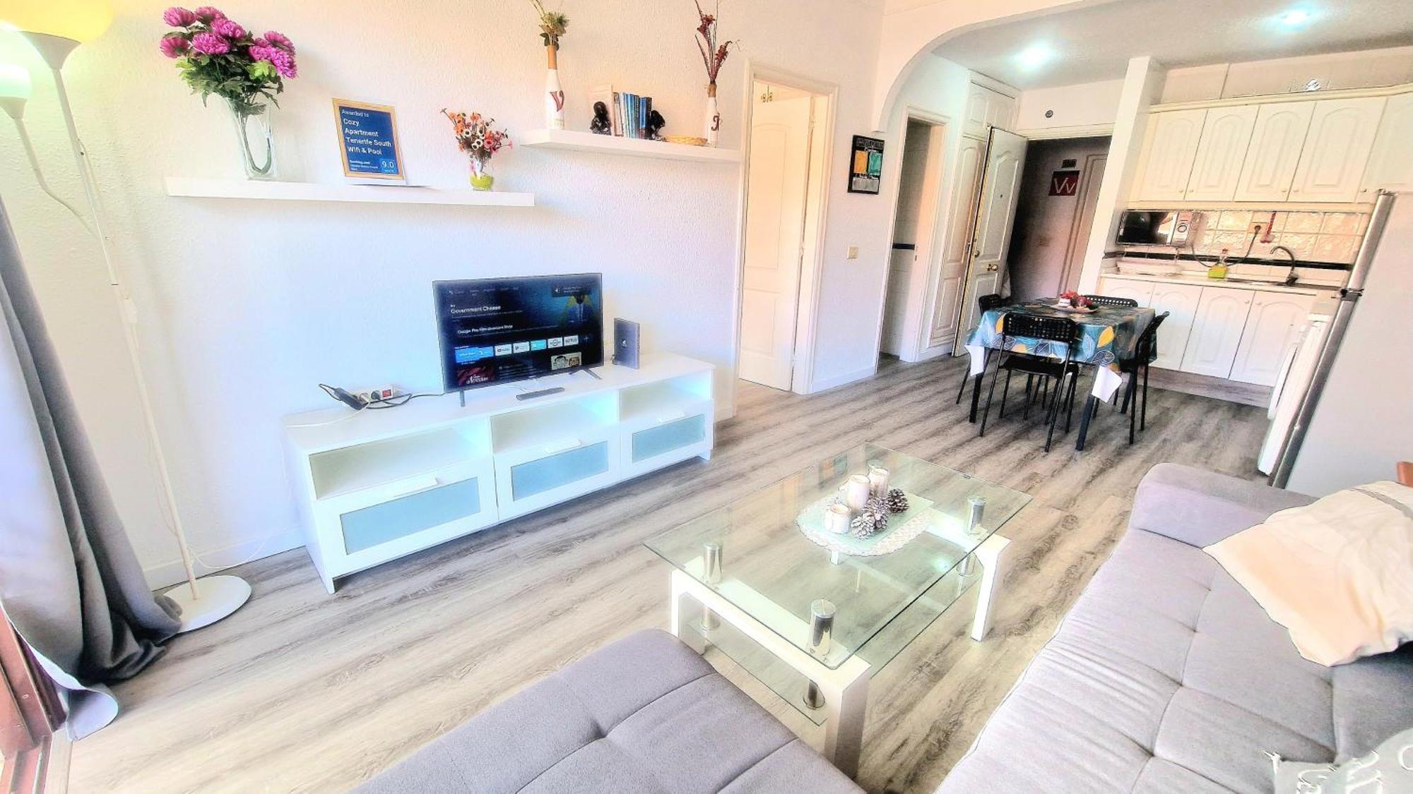 Cozy Apartment Tenerife South Wifi & Pool Costa Del Silencio Luaran gambar